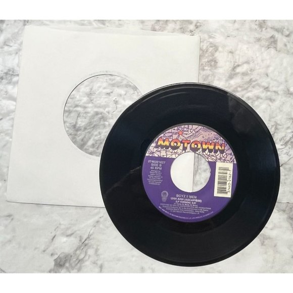 Boyz II Men Please Don't Go / Uhh Ahh 45 R&B Soul Motown 1991 VG+ - Picture 5 of 6
